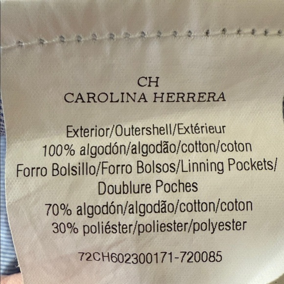 Carolina Herrera Men’s Plain Front Corduroy Pants SZ 38 - Picture 7 of 7